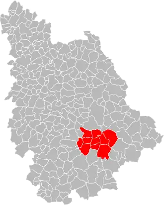 Lage der CC du Lussacois im Département Vienne