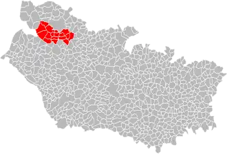 Lage des Gemeindeverbandes im Département Somme