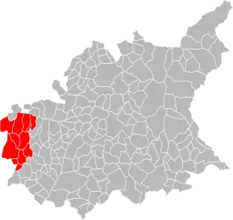 Lage der CC du Pays de Banon im Département Alpes-de-Haute-Provence