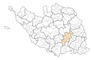 Lage der CC du Pays de Sainte-Hermine im Département Vendée