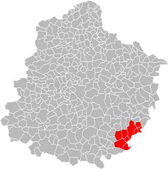 Lage der CC du Val du Loir im Département Sarthe