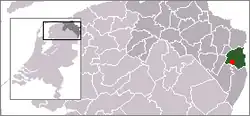 Lage von Wedde in der Provinz Groningen