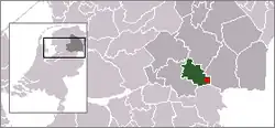 Lage des Ortes in der Gemeinde Hoogeveen