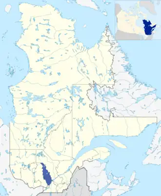 Lage der Region Lanaudière in Québec