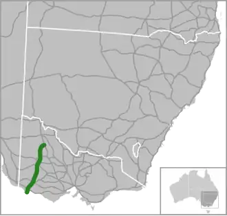 Übersichtskarte Henty Highway