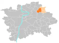 Lage von Prag 19