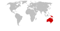 Lage Australien und Ozeaniens