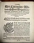 Erste Seite der Vorrede in einem Loci Communes 1597