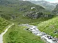 Lodnerhütte mit Zielbach
