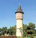 Wasserturm im Ortsteil Loechlé