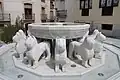 1:1-Kopie des Löwenbrunnen, aufgestellt in Macael in Andalusien