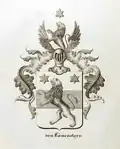 Wappen derer von Löwenstern im Wappenbuch sämmtlicher zur Ehstländischen [sic !] Adelsmatrikel gehöriger Familien