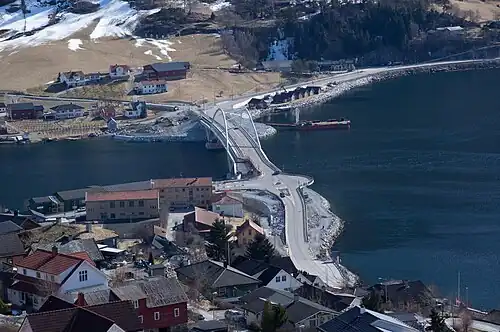 Baufortschritt an der neuen Brücke im März 2018