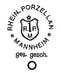 Bodenmarke Rheinische Porzellanfabrik GmbH, Mannheim