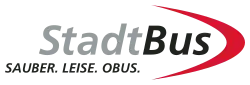 Sauber. Leise. Obus. – Bis 2012 verwendetes Logo des Salzburger Obus-Systems