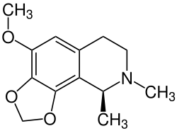 Strukturformel von Lophophorin