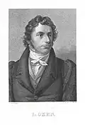 Lorenz Oken, Stahlstich von Friedrich Rosmäsler nach Franz Krüger