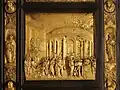 Ghiberti: Detail aus der Paradiesestür (1452), Florenz, Baptisterium San Giovanni