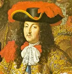 Frühe Form: Hut mit hochgeklappter Krempe (Ludwig XIV., 1667)