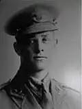 Leutnant Eric Walker durch einen deutschen Scharfschützen (29. Dezember 1915) bei Armentières. -Fronterfahrung: 8 Wochen-