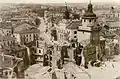Lublin mit Krakauer Tor nach den Kriegszerstörungen von 1944