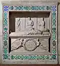 Grabmal des Bischofs Benozzo Federighi für San Pancrazio, 1454-1457, Marmor und glasierte Terrakotta, Santa Trinita, Florenz