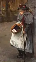 Lucifermeisje(Streichholzmädchen), ca. 1900, Öl (Sammlung Haags Historisch Museum)