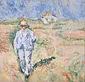 Mann in Weiß in Skagen von Ludvig Karsten, 1924