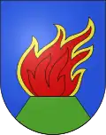 Brennender oder feuerspeiender Vulkan