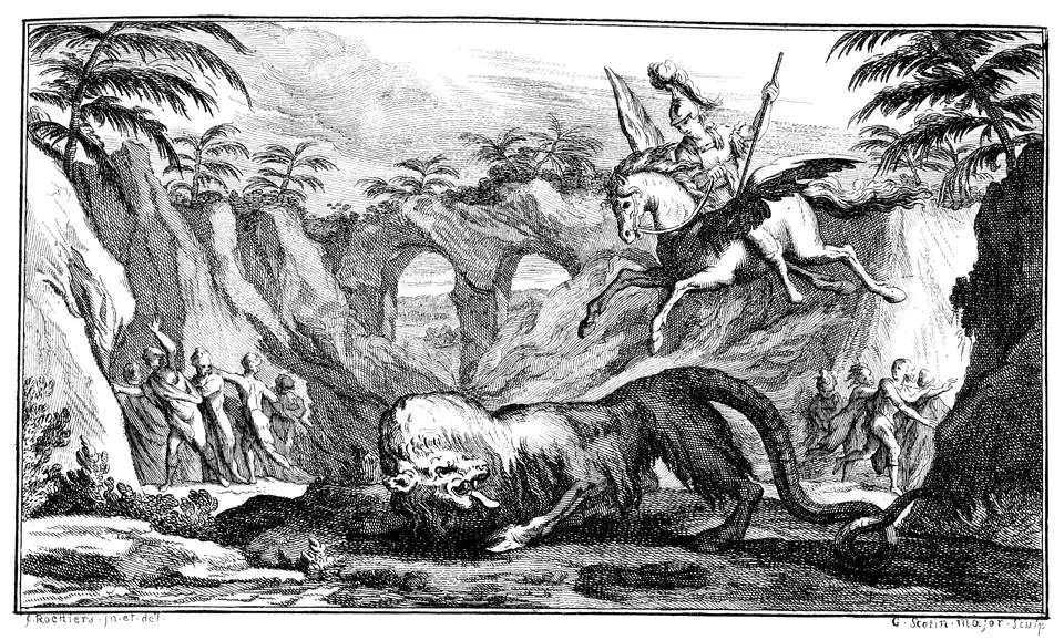 Szenenbild des vierten Akts. Partiturausgabe von 1714