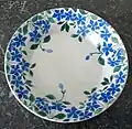 Plat en faïence de Lunéville, modèle Pervenche K & G, Anfang 20. Jahrhundert