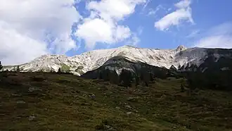 Blick vom Talboden im Westen zur Lungauer Kalkspitze