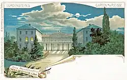 Die Wohnung von Felix Mendelssohn Bartholdy, auf einer Postkarte markiert
