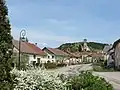 Ansicht des Dorfes Lusse