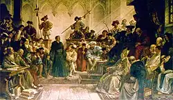 Luther vor Kaiser Karl V. auf dem Reichstag zu Worms 1521