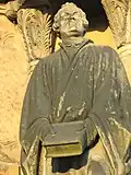 Statue Martin Luthers am Eingangsportal
