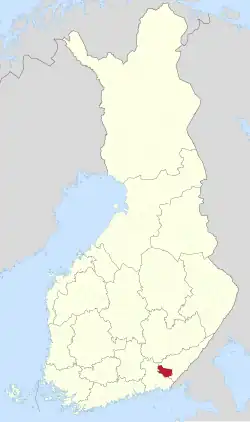 Lage von Luumäki in Finnland