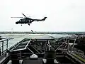 Hubschrauberstart 2009 vom Heliport