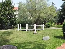 Markierung des ehemaligen Rietzschke-Verlaufs