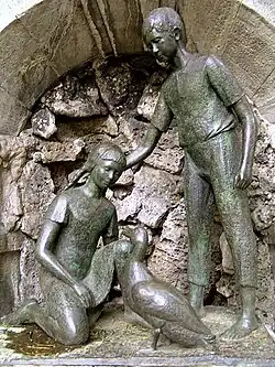 Hänsel und Gretel, Detail Märchenbrunnen Leipzig