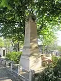 Das Denkmal in der Division 12 für die 40 erschossenen Geiseln der Pariser Kommune