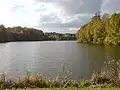 Der Möhlwoog im Eiskeller zwischen Jägersburg und Reiskirchen ist der größte See am Erbach