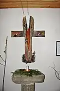 Radegundiskapelle mit Meditationskreuz