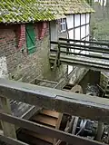 Wasserrad von oben
