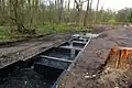 Neuangelegte Fischaufstiegsanlage zwischen Schwalm und Mühlenbach