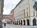 Loden-Frey in der Maffeistraße 7–9, vom Promenadeplatz aus gesehen