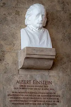 Büste von Albert Einstein im Deutschen Museum in München