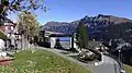 Endstation in Mürren (Strassenzugang Herbst 2015)