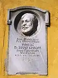 Gedenktafel für Adolf Lorenz in Vidnava