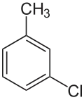 Struktur von m-Chlortoluol